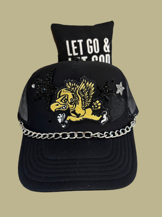 BLACK HAWK FOOTBALL HAT